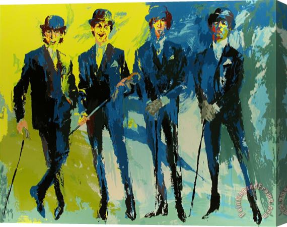Leroy Neiman The Beatles Stretched Canvas Painting / Canvas Art