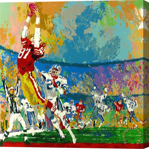 Leroy Neiman The Catch Stretched Canvas Print / Canvas Art