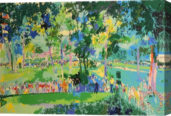 Leroy Neiman U.s. Open at Oakmont Stretched Canvas Painting / Canvas Art