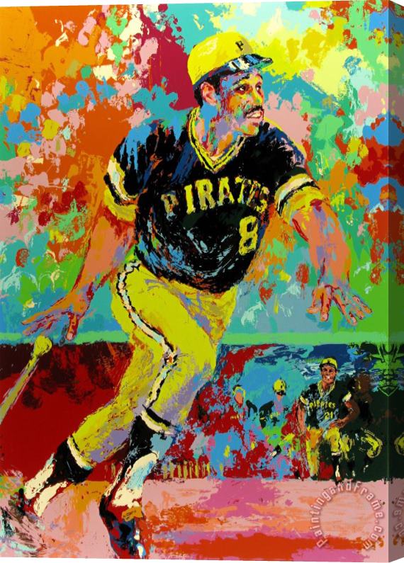 Leroy Neiman Willie Stargell Stretched Canvas Print / Canvas Art
