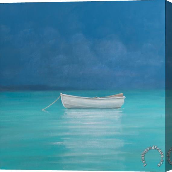 Lincoln Seligman White Boat Kilifi 2012 Stretched Canvas Print / Canvas Art