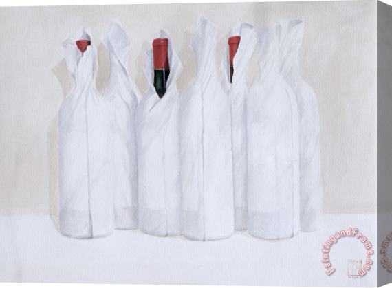Lincoln Seligman Wrapped Bottles 3 2003 Stretched Canvas Painting / Canvas Art