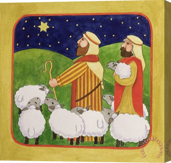 Linda Benton The Shepherds Stretched Canvas Painting / Canvas Art