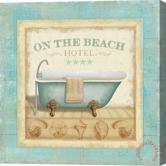 Lisa Audit Beach Hotel I Stretched Canvas Painting / Canvas Art