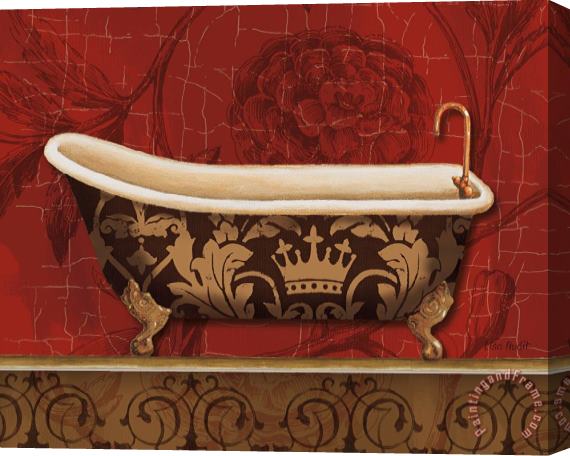 Lisa Audit Royal Red Bath II Stretched Canvas Print / Canvas Art