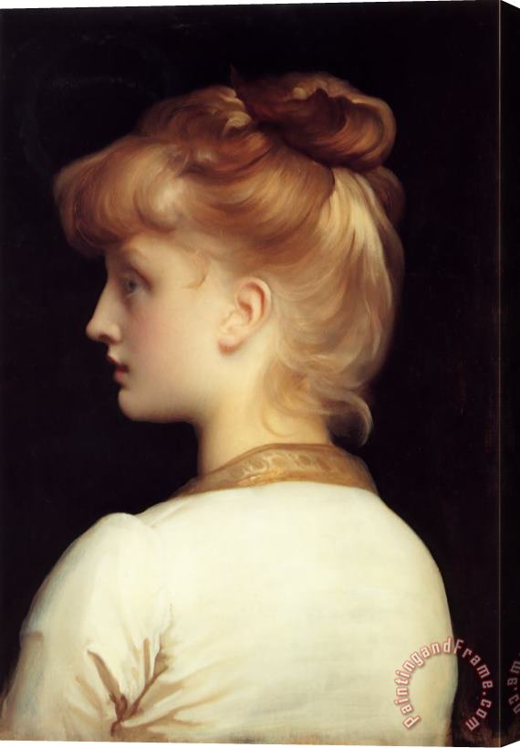 Lord Frederick Leighton A Girl Stretched Canvas Print / Canvas Art