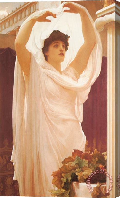 Lord Frederick Leighton Invocation Stretched Canvas Painting / Canvas Art