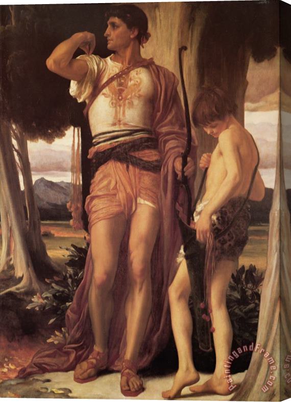 Lord Frederick Leighton Jonathan's Token to David Stretched Canvas Painting / Canvas Art