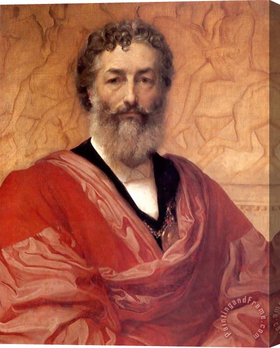Lord Frederick Leighton Selfportrait Stretched Canvas Painting / Canvas Art