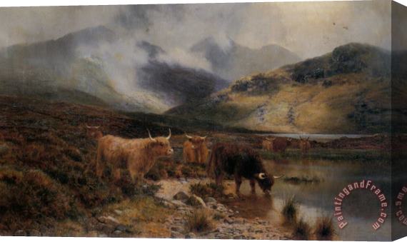 Louis Bosworth Hurt By an Argyllshire Loch Between The Showers Stretched Canvas Painting / Canvas Art