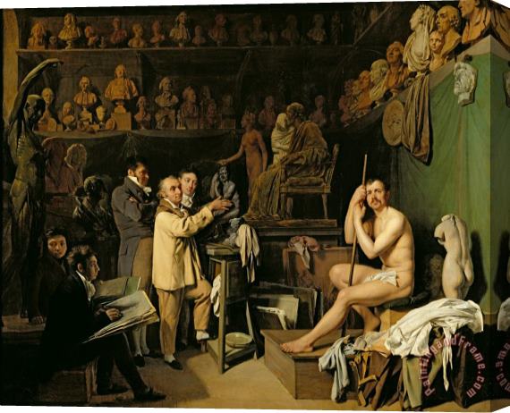 Louis Leopold Boilly The Studio of Jean Antoine Houdon Stretched Canvas Painting / Canvas Art