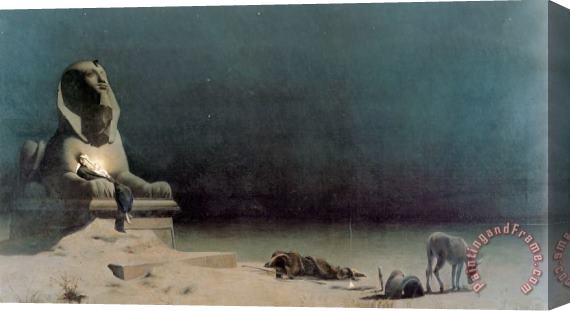 Luc Olivier Merson Rest on The Flight Into Egypt Stretched Canvas Print / Canvas Art