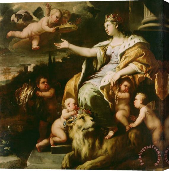 Luca Giordano Allegory of Magnanimity Stretched Canvas Print / Canvas Art