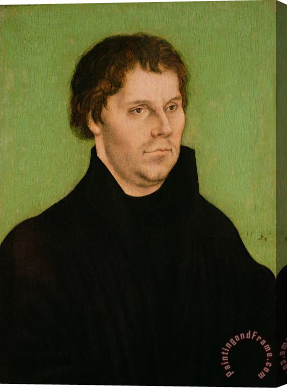 Lucas Cranach the Elder Portrait of Martin Luther Stretched Canvas Painting / Canvas Art