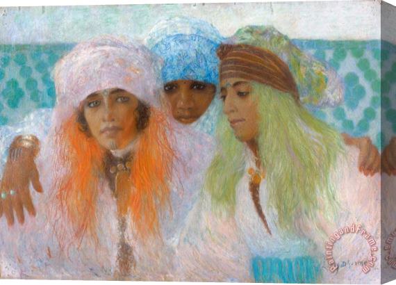 Lucien Levy-Dhurmer Beauties Marrakech Stretched Canvas Painting / Canvas Art
