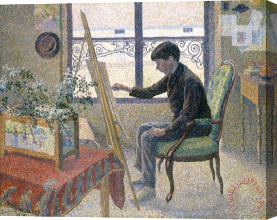 Lucien Pissarro Interior of The Studio Stretched Canvas Print / Canvas Art
