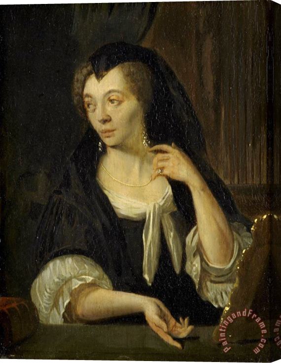 Ludolf Backhuysen Anna De Hooghe (1645 1717). The Painter's Fourth Wife Stretched Canvas Print / Canvas Art