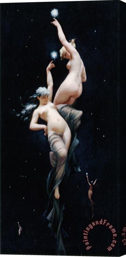 Luis Ricardo Falero Moonlit Beauties Stretched Canvas Painting / Canvas Art