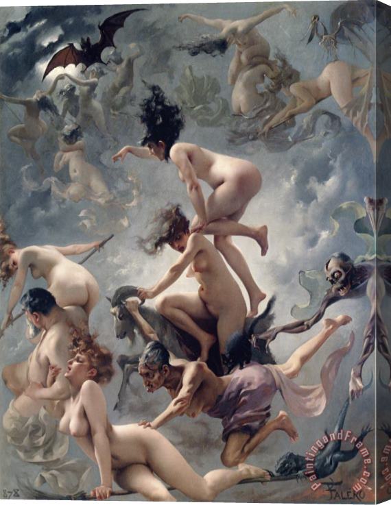 Luis Ricardo Falero Vision of Faust Stretched Canvas Print / Canvas Art