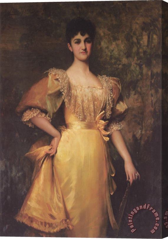 Luke Fildes Mrs Pantia Ralli Stretched Canvas Print / Canvas Art