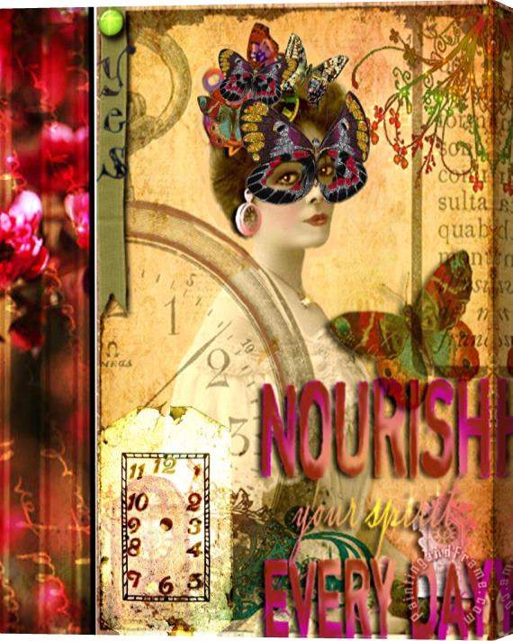 Lynell Withers Nourish Your Spirit Every Day Stretched Canvas Print / Canvas Art