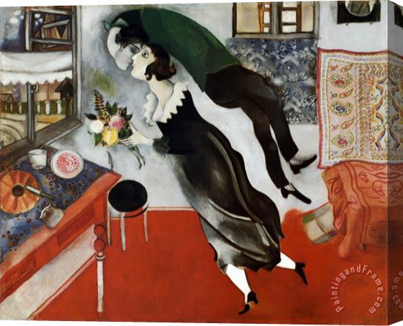 Marc Chagall Birthday Stretched Canvas Painting / Canvas Art