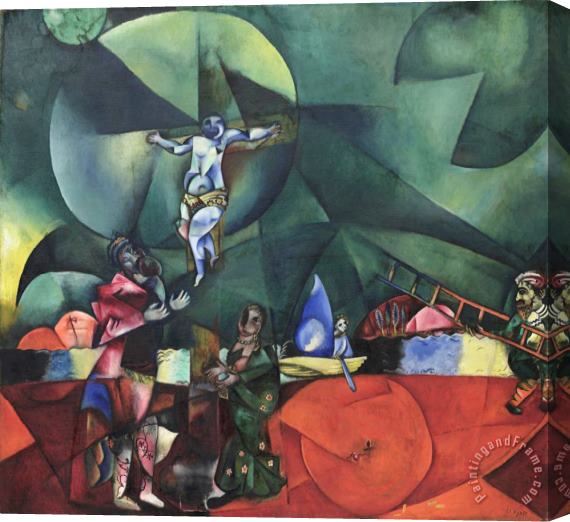 Marc Chagall Calvary. 1912 Stretched Canvas Print / Canvas Art