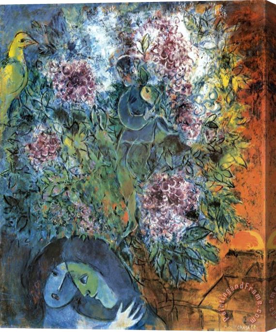 Marc Chagall Enchantment Vesperal Stretched Canvas Painting / Canvas Art