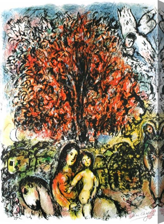 Marc Chagall Sainte Famille Stretched Canvas Painting / Canvas Art