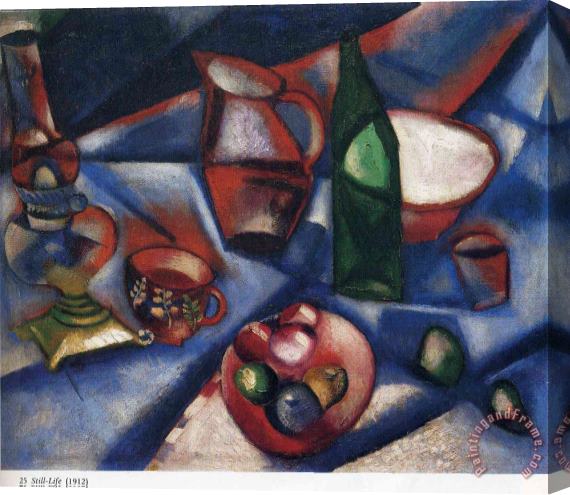 Marc Chagall Still Life 1912 Stretched Canvas Painting / Canvas Art