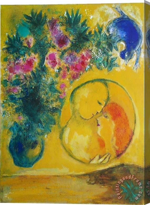 Marc Chagall Sun And Mimosas Stretched Canvas Print / Canvas Art