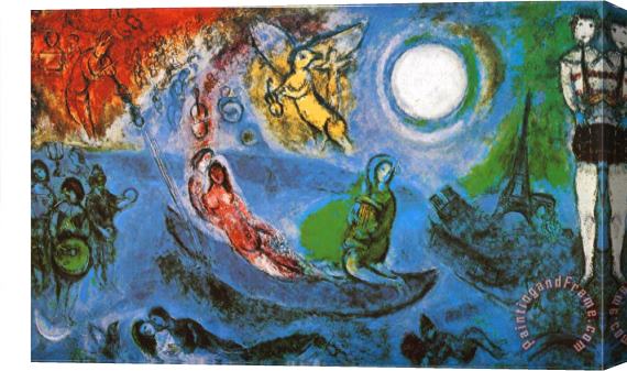 Marc Chagall The Concert Stretched Canvas Painting / Canvas Art