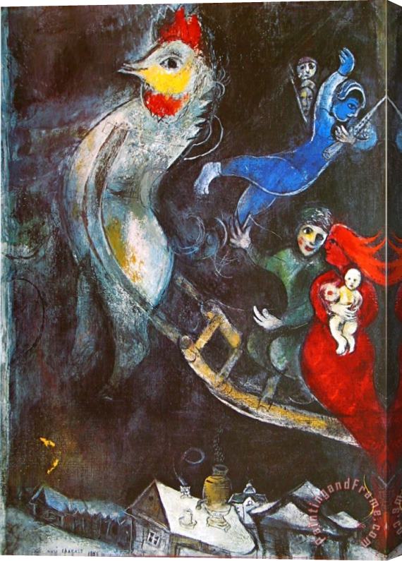 Marc Chagall The Flying Horse Stretched Canvas Print / Canvas Art