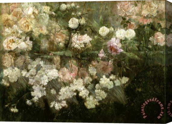 Maria Oakey Dewing Garden in May Stretched Canvas Print / Canvas Art