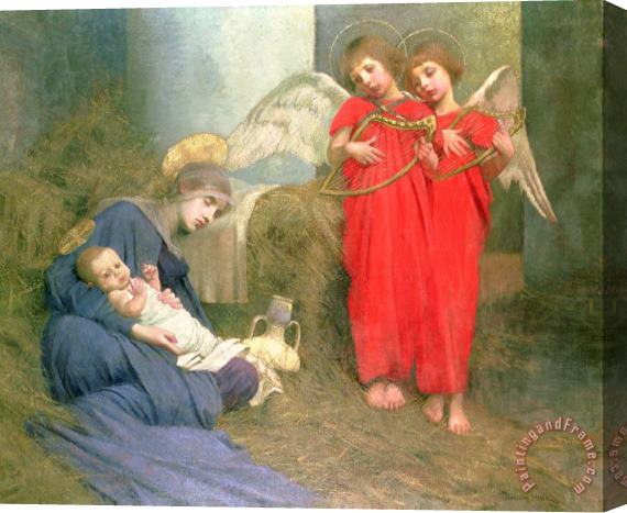 Marianne Stokes Angels Entertaining the Holy Child Stretched Canvas Print / Canvas Art