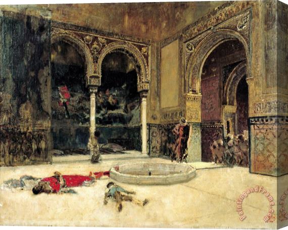Mariano Jose Maria Bernardo Fortuny Y Carbo The Slaying of The Abencerrajes Stretched Canvas Print / Canvas Art