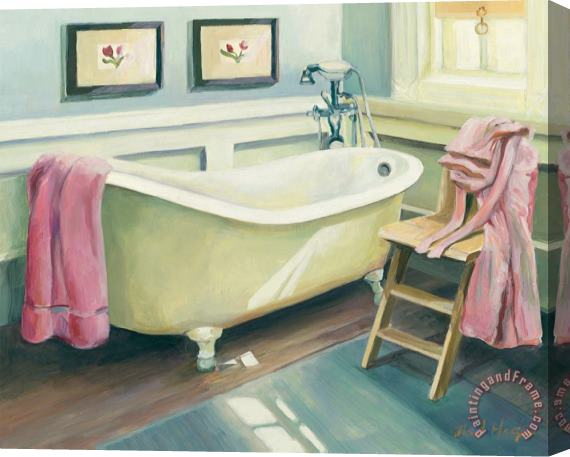 Marilyn Hageman Cottage Bathtub Stretched Canvas Print / Canvas Art