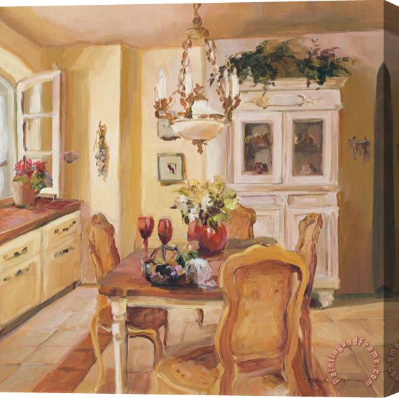 Marilyn Hageman French Kitchen I Stretched Canvas Print / Canvas Art