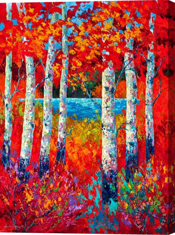Marion Rose Autumn Lyrics Stretched Canvas Painting / Canvas Art