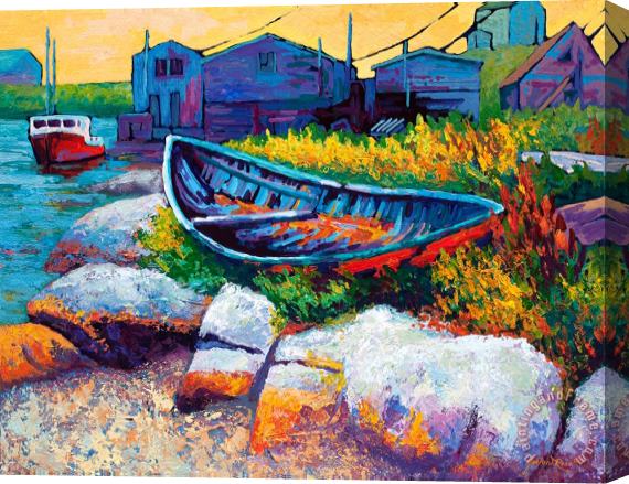 Marion Rose East Coast Boat Stretched Canvas Painting / Canvas Art