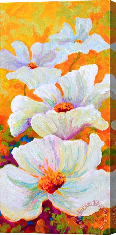 Marion Rose Meadow Angels - White Poppies Stretched Canvas Print / Canvas Art