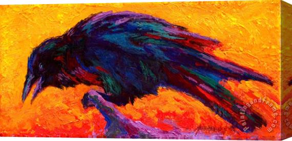 Marion Rose Raven Stretched Canvas Print / Canvas Art