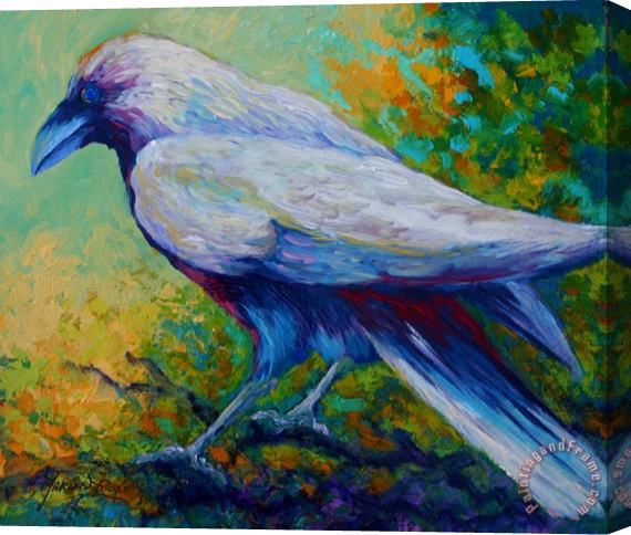 Marion Rose Spirit Raven Stretched Canvas Painting / Canvas Art