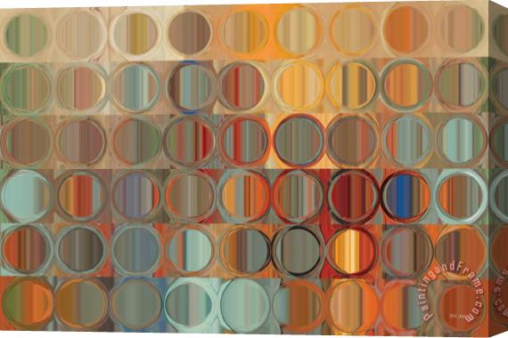 Mark Lawrence Circles and Squares 15 Abstract Fine Art Stretched Canvas Print / Canvas Art