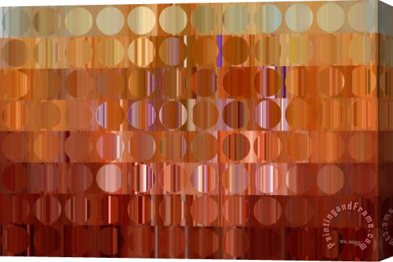 Mark Lawrence Circles And Squares 16 Modern Fine Art Stretched Canvas Painting / Canvas Art