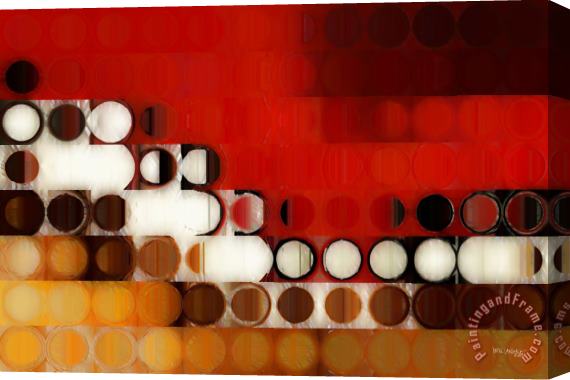 Mark Lawrence Circles And Squares 17. Modern Fine Art Stretched Canvas Print / Canvas Art