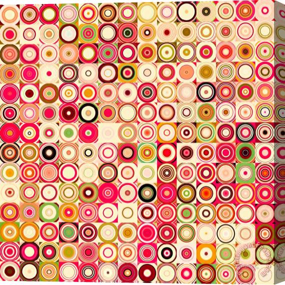Mark Lawrence Circles And Squares 21. Modern Abstract Fine Art Stretched Canvas Print / Canvas Art