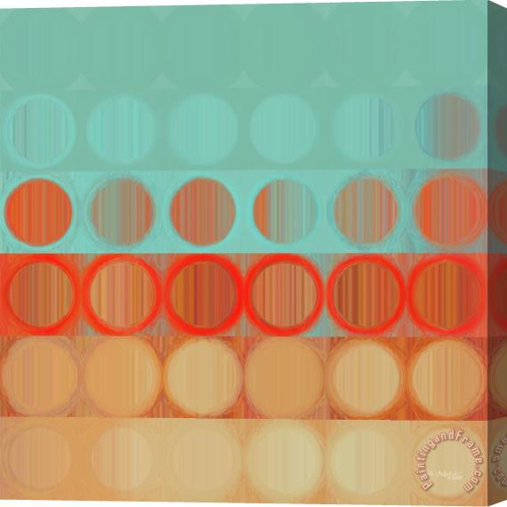 Mark Lawrence Circles And Squares 23. Modern Abstract Fine Art Stretched Canvas Print / Canvas Art
