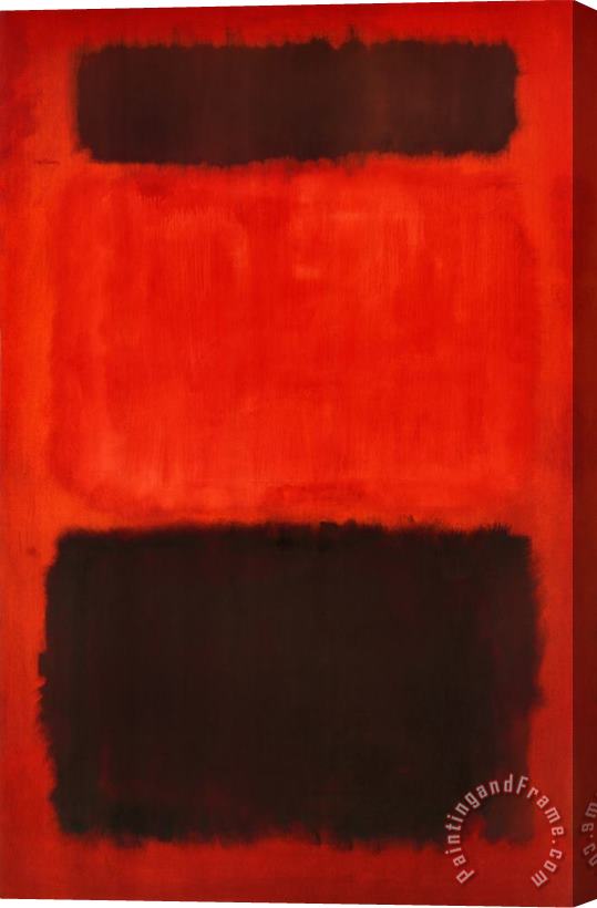 Mark Rothko Brown And Black in Reds 1957 Stretched Canvas Painting / Canvas Art