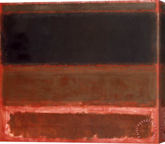 Mark Rothko Four Darks in Red 1958 Stretched Canvas Painting / Canvas Art